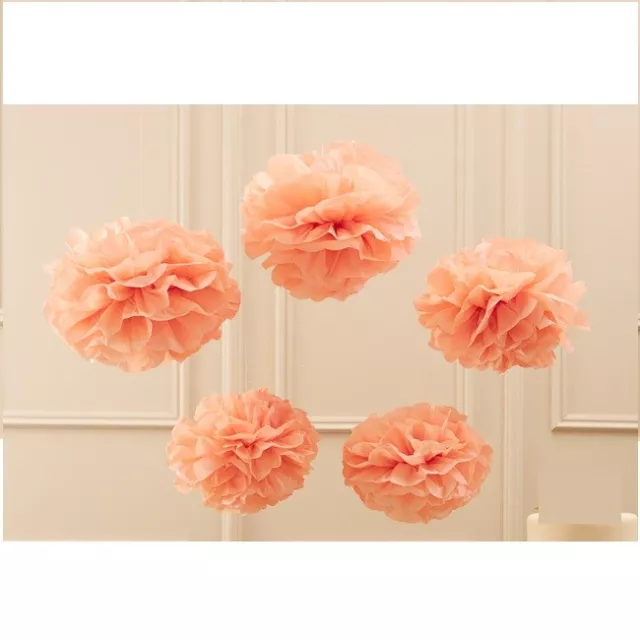 Stoff Papier Bommel Bommel hängende Blumenkugeln Hochzeit Dekoration - 20er-Pack