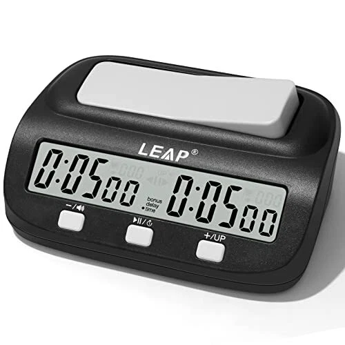 Orologio Scacchi Professionale Digitale - Timer Portatile Con Conto Alla Rovescia E Allarme Per Giochi Da Tavolo
