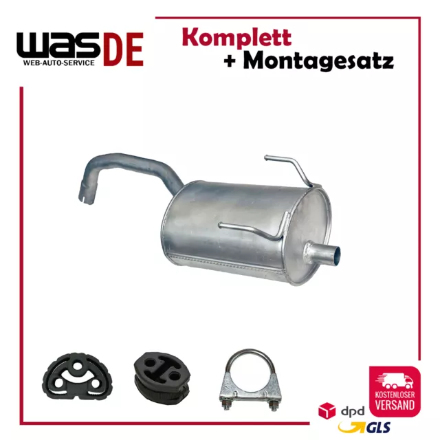 Auspuff Endschalldämpfer Fiat Panda 1.1 & 1.2 Schrägheck Bj.ab 2003- Ford KA 1.2