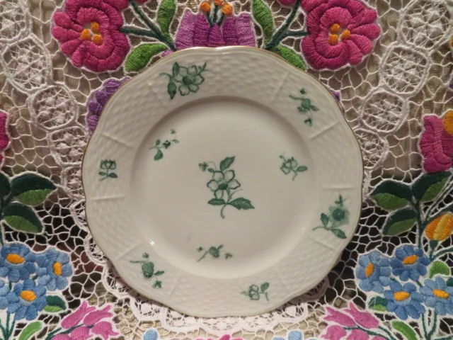 Herend Scalloped Green Plate 6.5” 2