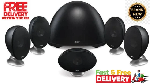 KEF E305 5.1 Speaker Package White Surround Sound Home Theatre
