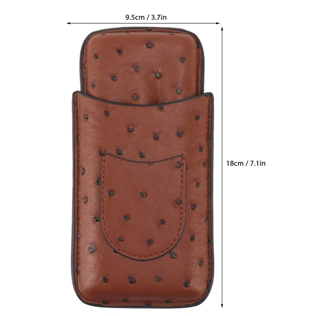 Cigar Travel Case Box Jewelery Portable Artificial Leather Cigar Travel Case For