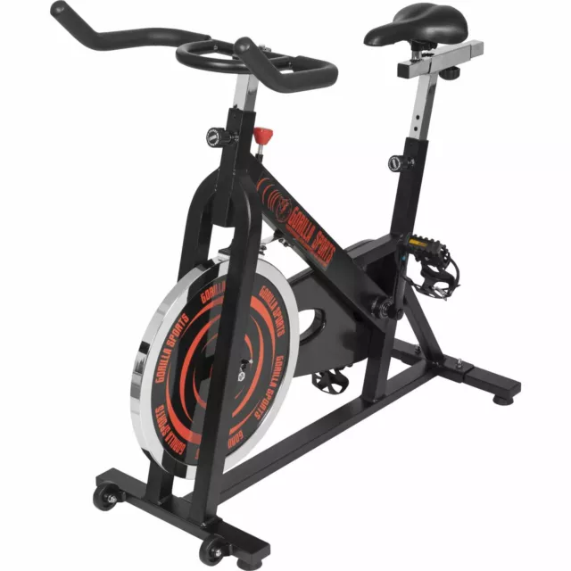 GORILLA SPORTS® Heimtrainer Fahrrad Indoor Cycling Trimmrad Ergometer Speedbike