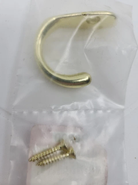 Bright Brass Finish Coat Hat Robe Hook Brainerd Ideal for Bathroom and Closet