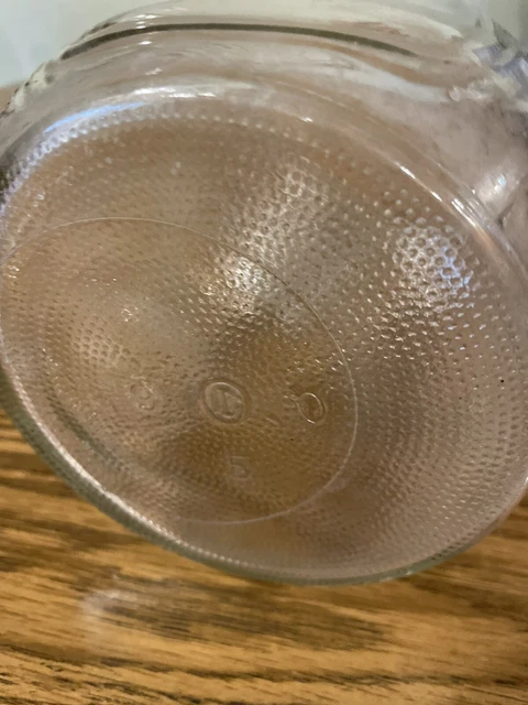Vintage HAZEL ATLAS Ribbed Corners Clear Glass Hoosier Cabinet Jar w/Rusty Lid 7