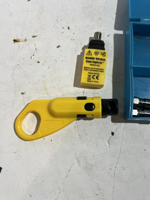 Klein Tools VDV110-061 Coax Cable Stripper With VDV512-057 Coax Explorer Lineman