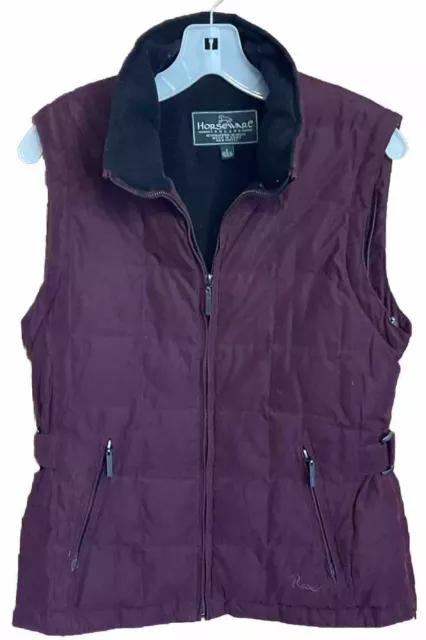 VTG Beautiful  Horseware Ireland Quilted Fleece Lined Vest Womens Size S. READ