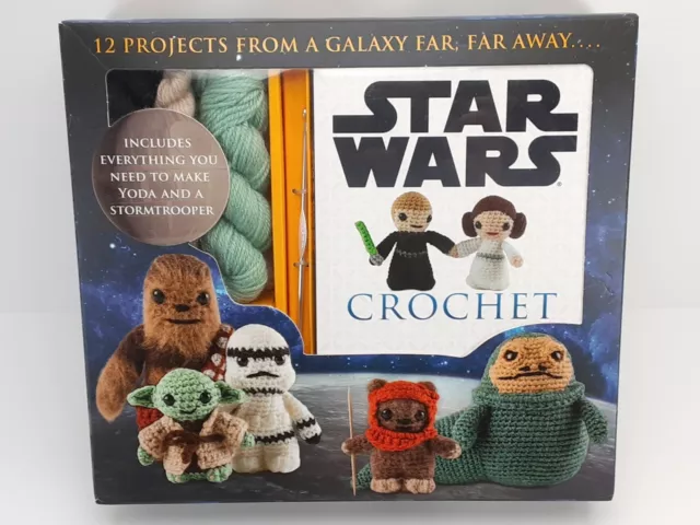 Star Wars Classic Characters Crochet W/ Guide Yoda Stormtrooper Open Box New