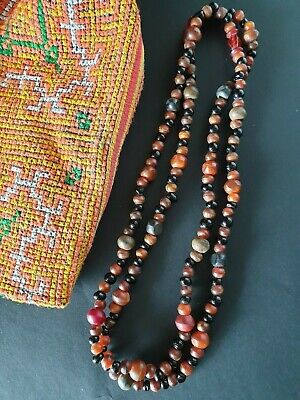 Old Chinese Horn & Glass Beaded Necklace …beautiful accent / collection piece
