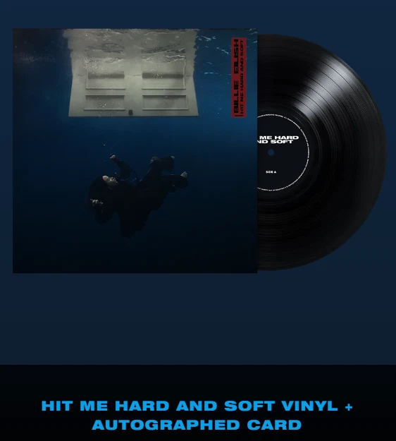 BILLIE EILISH HIT ME HARD AND SOFT Signed Card Vinyl EUROPE LIMITED Pre Order EUR 150,00