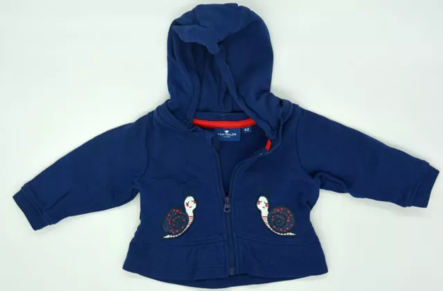 Superbe Bébé Veste à Capuche De Tom Tailor Taille 62 Escargot