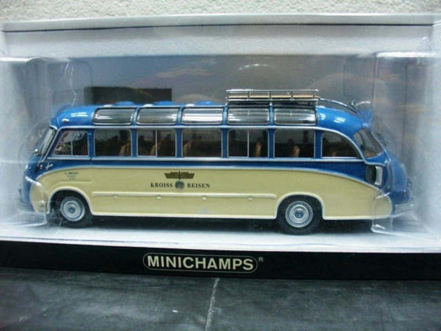 Miniature 1/43 autocar Setra S8 1953 voyages Kroiss-Reisen Minichamps miniasec - Collection
