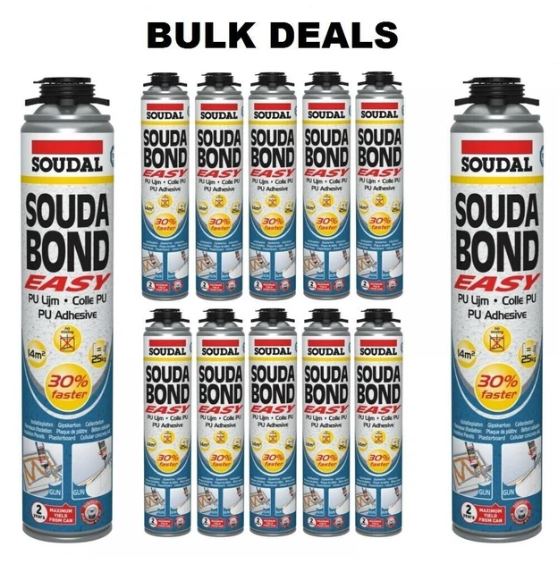 SOUDABOND EASY GUN GRADE Low Expansion Drywall Plasterboard PU