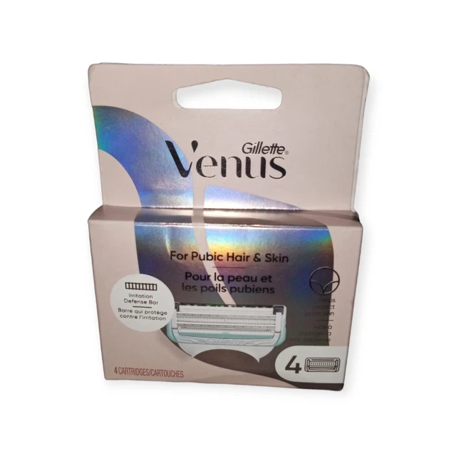 GILLETTE VENUS 4 Cartridges Pubic Hair and Skin Irritation 10.98