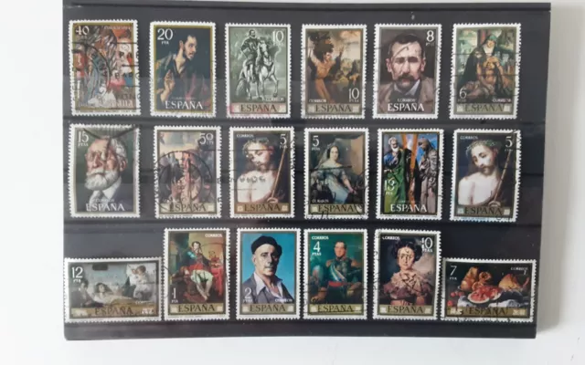 Spain - collection / joblot of c120  mainly 60s, 70s, 80s used stamps 9 scans 2