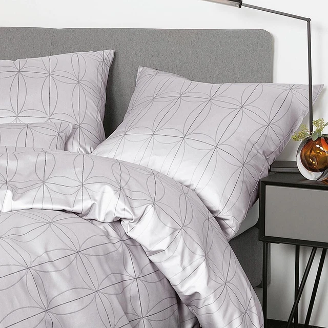 INTERLOCK FEINJERSEY BETTWÄSCHE Carmen S 5509008 platin taupegrau