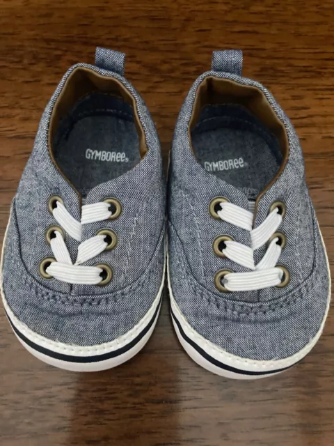 Gymboree baby shoes Chambray size 0 NWOT💕