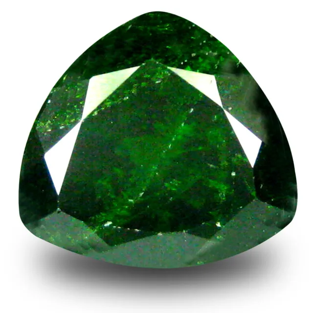 2.59 ct  Dazzling Trillion Shape (9 x 9 mm) Green Chrome Diopside Gemstone
