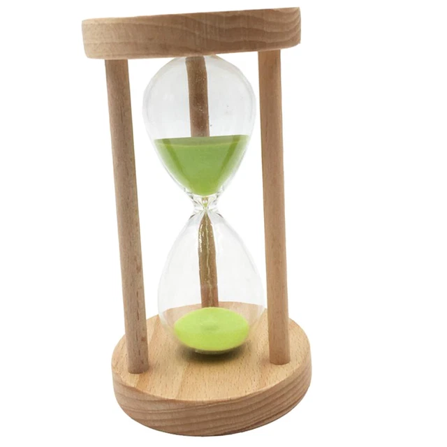 6/8/12/20/25 Minuten Sanduhr Sandglass Eieruhr Timer mit Holzrahmen,