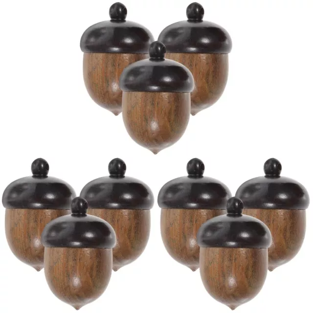 9 Pcs Tannenzapfen-Anhänger Aus Holz Dekoration Für Zu Hause Qualität
