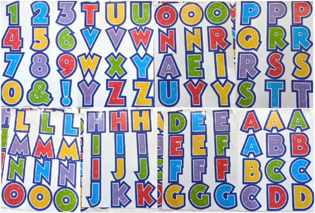 Letters Alphabet Vinyl Stickers Self Adhesive Card Making Art Craft Scrapbook