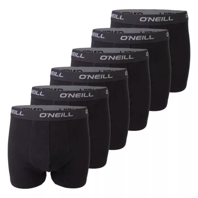 O'Neill Herren Boxershort 6er Pack Sport Boxer Unterwäsche Unterhose Baumwolle