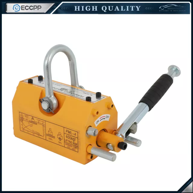 400KG Magnetic Lifter 880lb Steel Lifting Magnet Magnetic Lifter Hoist Crane