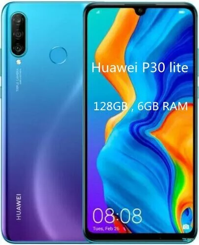 original Huawei P30 Lite   128GB,6GB RAM  - Peacock Blue (Unlocked) (Dual SIM)