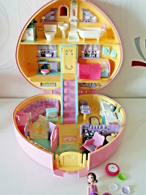 Polly pocket Pretty picture locket médaillon coeur 1991 bluebird
