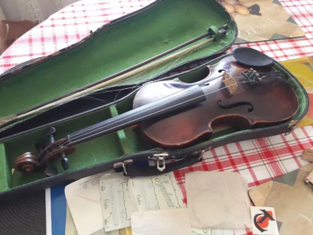 Antike alte 4/4 Geige nach Jakob Stainer, um 1690, spielbereit