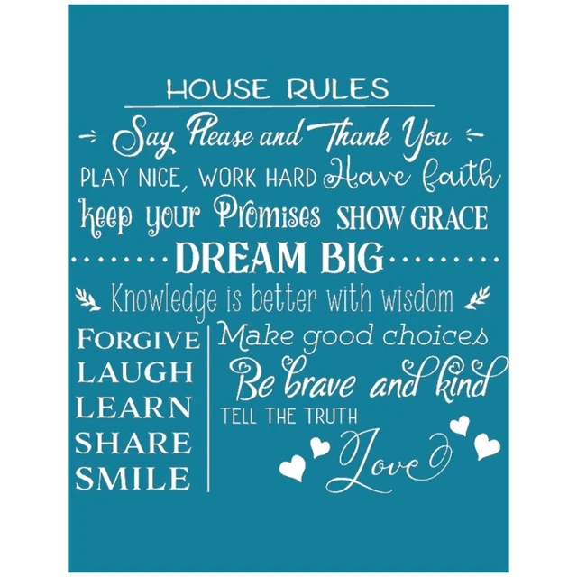 Dream Big Self-Adhesive Silk Screen Printing Stencil Reusable Sign Stencils DIY