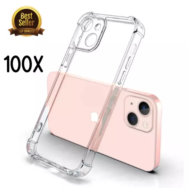 Shockproof Case Lot For iPhone 14 15 Plus 11 12 13 Pro Max TPU Clear Back Cover