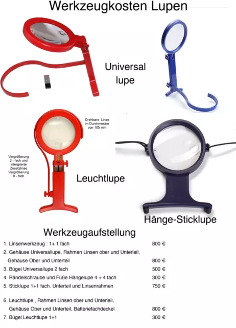 Spritzgussformen für Lupen