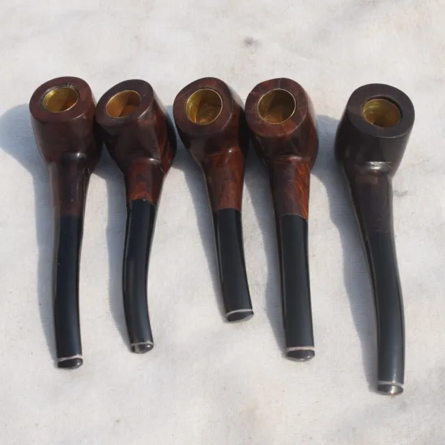 Weekend Sale 5Pcs Set Briarlee Genuine Briar Smooth Billiard Tobacco Estate Pipe