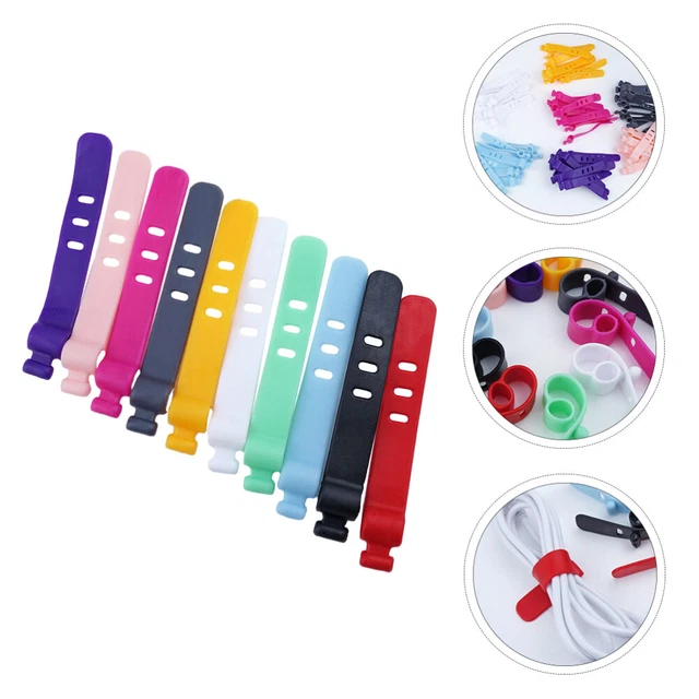 50 Pcs USB-Kabel Kabelmanager Schreibtisch-Organizer Verwaltungsordner