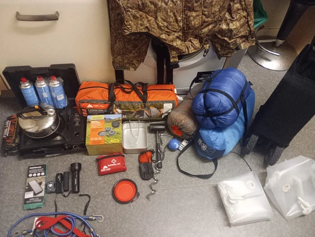 Used discount camping equipment