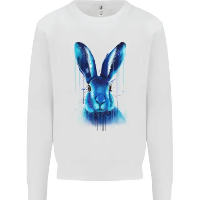 Rabbit Watercolour Kids Sweatshirt Jumper