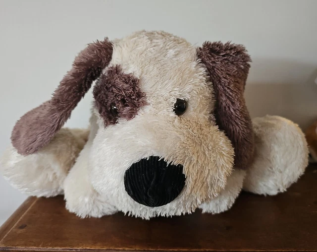 LARGE PLUSH DOG Teddy Friends 40cm Brown Cream