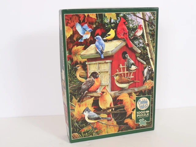 FALL BIRDS Cobble Hill 1000 Piece Puzzle Poster Included