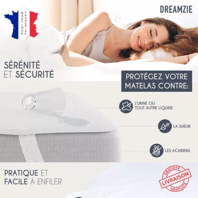 Dreamzie Protège Matelas 70 x 140 cm Imperméable - Made in Europe