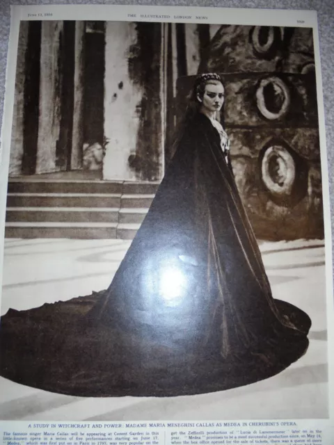 Photo article Opera Maria Callas as Medea 1959 ref ab