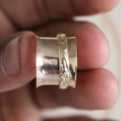Solid 925 Sterling Silver Spinner Ring Handmade Ring Fidget Ring All Size AM-640