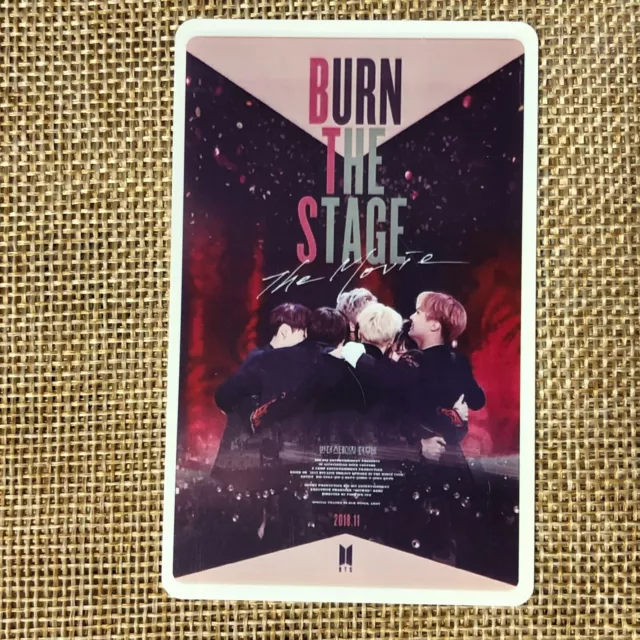 BTS GROUP #17 [ Burn The Stage Movie Official Ticket Photocard Photo ] / New /+G