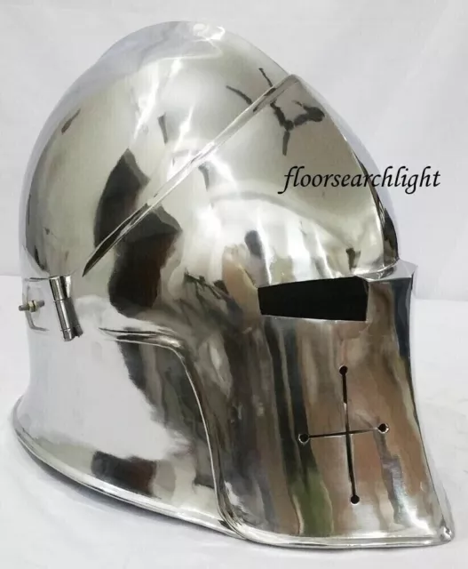 Bascinet Casco Medievale Armatura Buhurt Battle Regalo Riproduzione