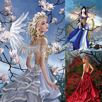 5D fai da te Kit di pittura Diamante Principessa trapano circolare completo Wall Decor Art Craft 