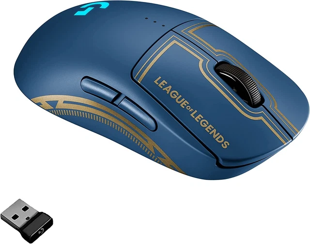 Logitech G PRO 25K DPI wireless Gaming Maus LIGHTSPEED League of Legends Edition
