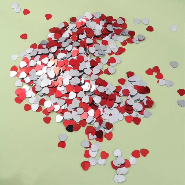 2 Pack Heart Foil Table Scatter for Wedding & Valentines