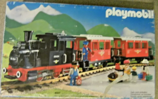 Playmobil Personenzug-Set mit Dampflok 4001 mit OVP Schienen Eisenbahn Zug Lok