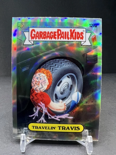 2021 Topps Garbage Pail Kids Series 4 Chrome TRAVELIN TRAVIS Refractor GPK #127a