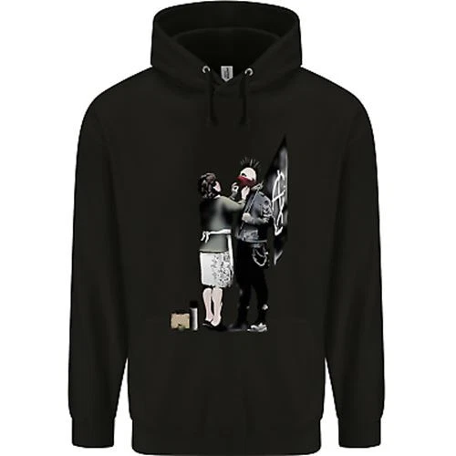 Anarchy Banksy Punk Mum Childrens Kids Hoodie